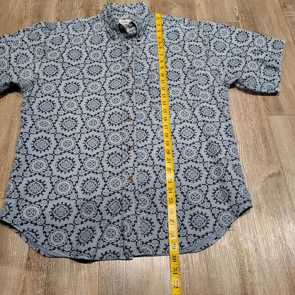 Vintage Bugle Boy Company Short Sleeved Button Down Shirt Mens Size Large - Picture 6 of 7